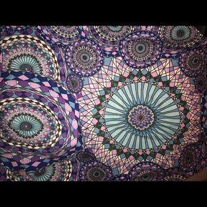 Purple psychedelic tapestry
